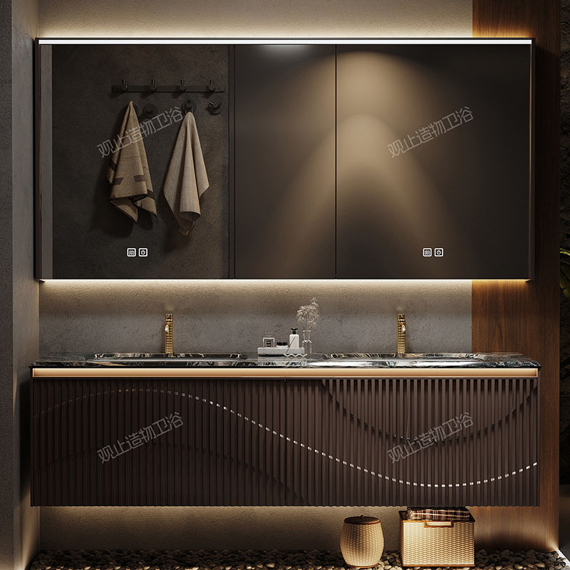 Luxury Skincare Accessories - Luxuriöser kleiner Badezimmerschrank, Barzubehör, Trennwände, Hautpflege-Dekorationen,