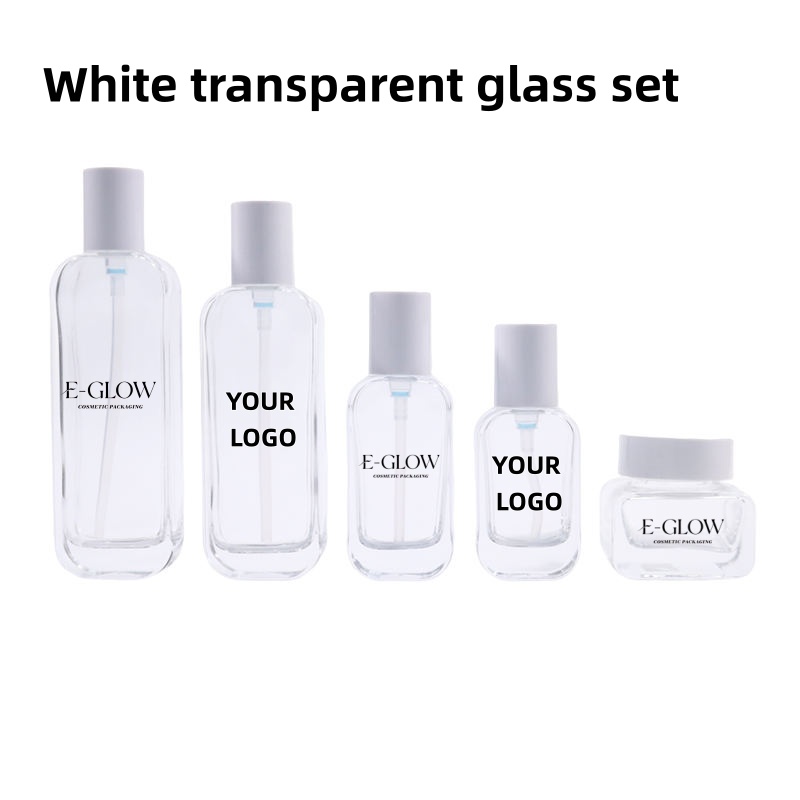 Luxury Skincare Bottles - 【Logo individuell gestaltbar】1 Stück luxuriöse, durchsichtige