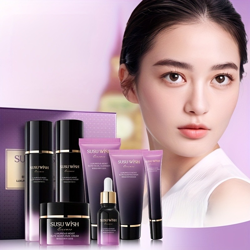 Luxury Skincare Daily - Luxuriöses und elegantes neunteiliges Feuchtigkeits-Essenz-Set, einschließlich