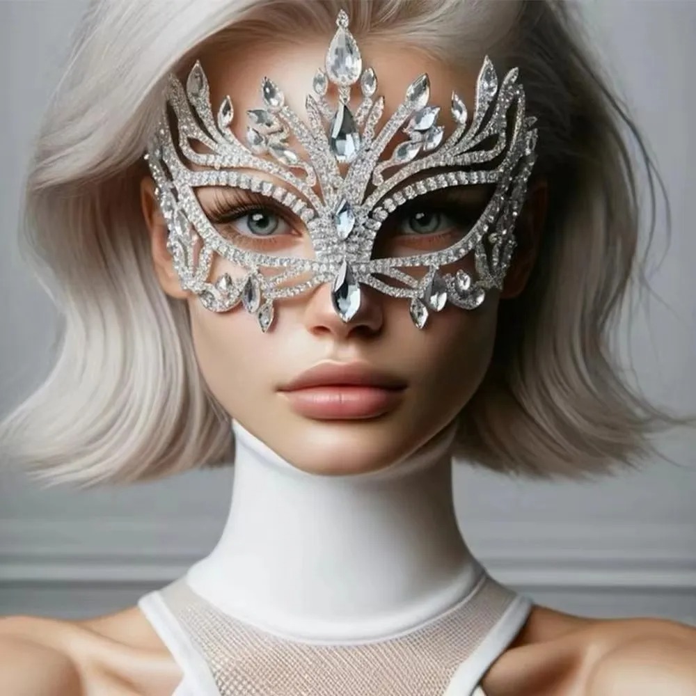 Luxury Skincare Accessories - Neue Mode Luxus glänzende Strass Maske