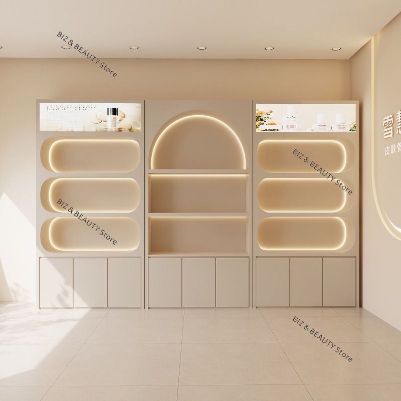 High Luxury Skincare - Hochwertiger Schönheitssalon-Vitrinenschrank - Luxuriöse Hautpflege- &