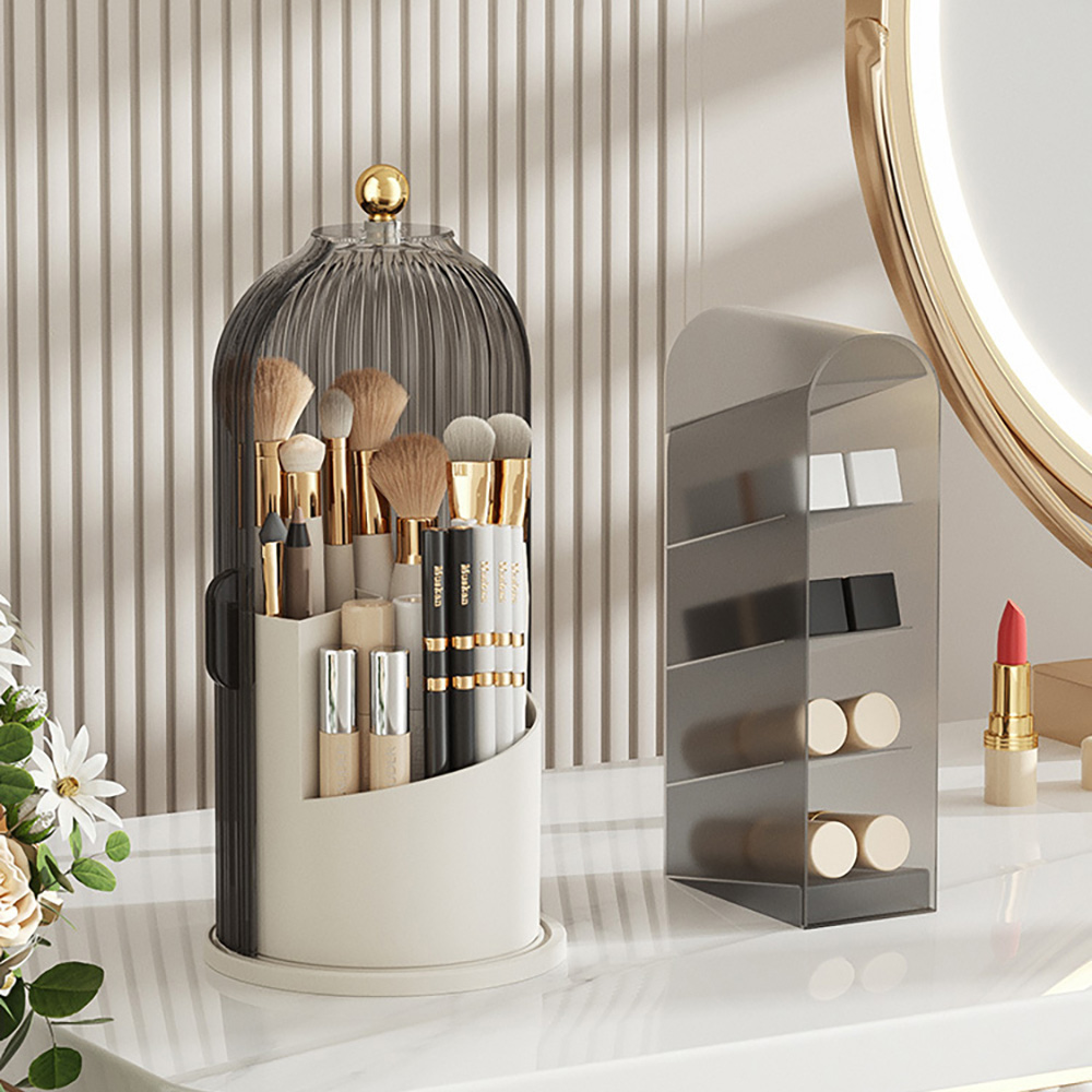 Luxury Skincare And Makeup Brands - 360 ° Drehbarer Make-up-Pinselhalter Luxuriöser Kosmetik-Organizer